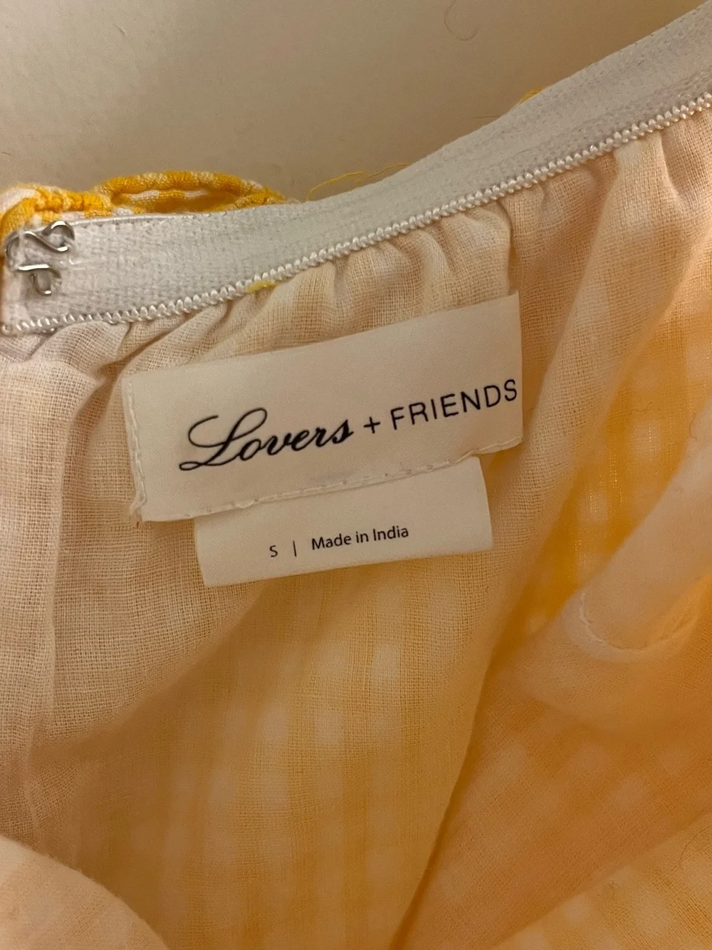 Lovers + Friends Dustin Gingham Mini Dress Small - Picture 10 of 13